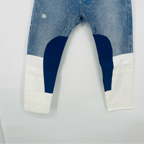 Sandrine Rose x Free Patchwork People Cargo Jeans NWT Size 28 - Picture 4 of 10